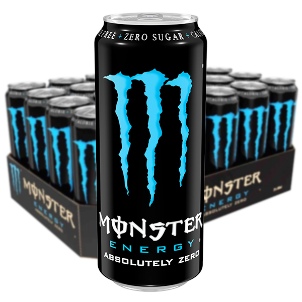 Monster Absolutely Zero (blå) 24 x 50 cl