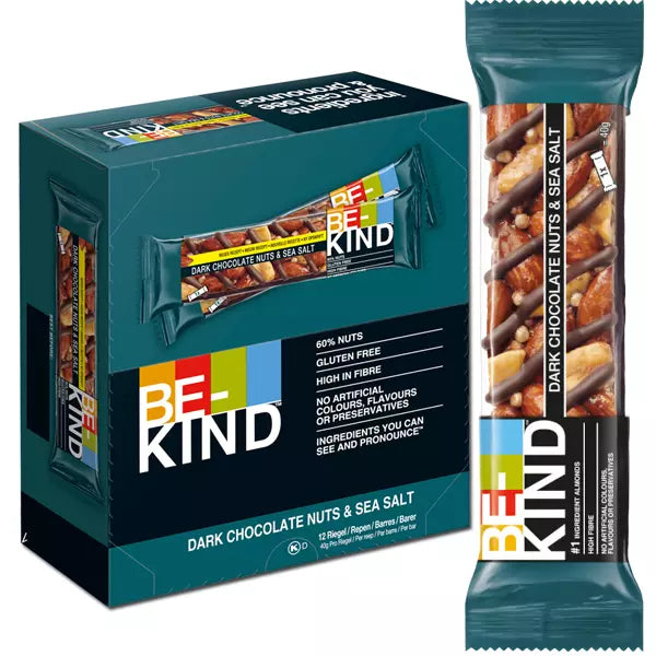 Be-Kind Choco Nuts&Seasalt 40g x 12st