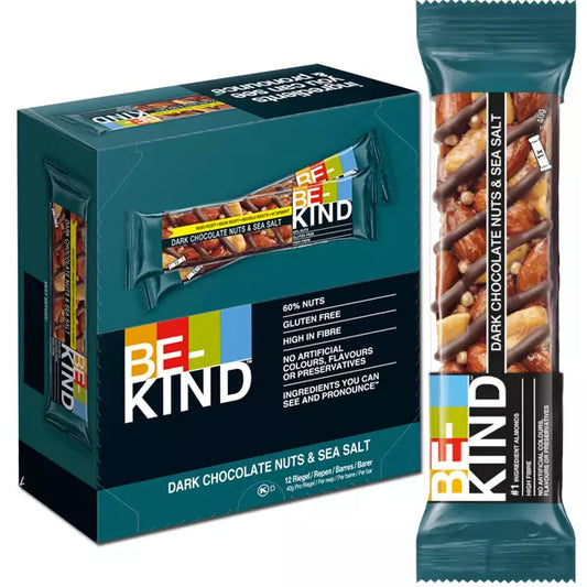 Be-Kind Choco Nuts&Seasalt 40g x 12st