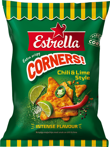 Estrella Corners Chili & Lime Style 160g