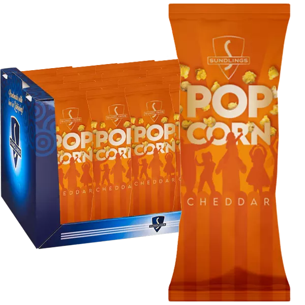 Sundlings Popcorn Cheddar 24st 100g