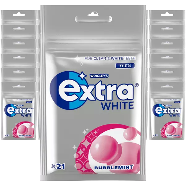 Extra White Bubblemint 30-pack