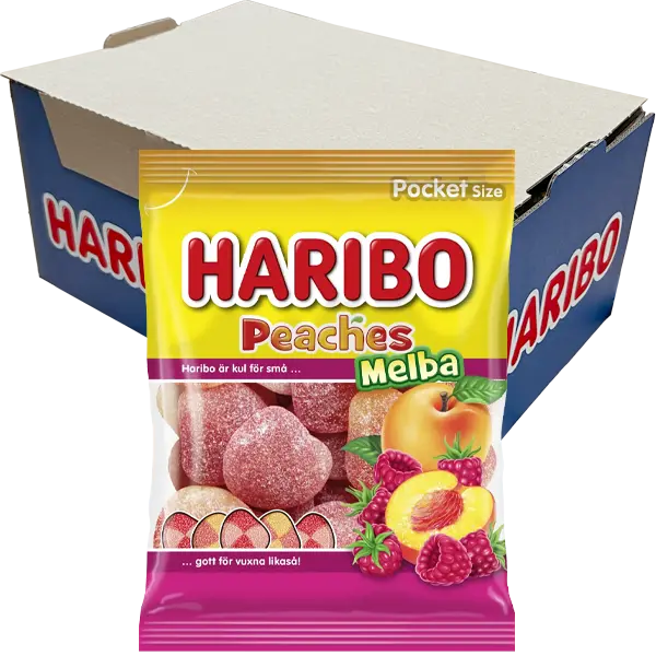 Haribo Peaches Melba 80g x 24st