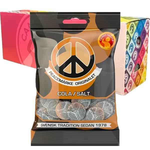 Peacemärke Cola/Salt 80g x 18st