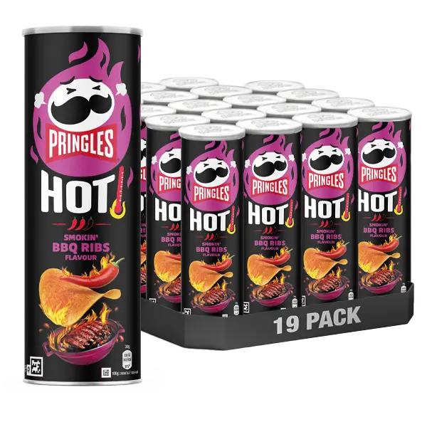 Pringles Hot BBQ Ribs 160g x19st