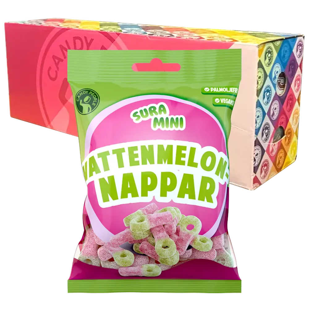 Sura Mini Vattenmelonnappar 70g x 18st