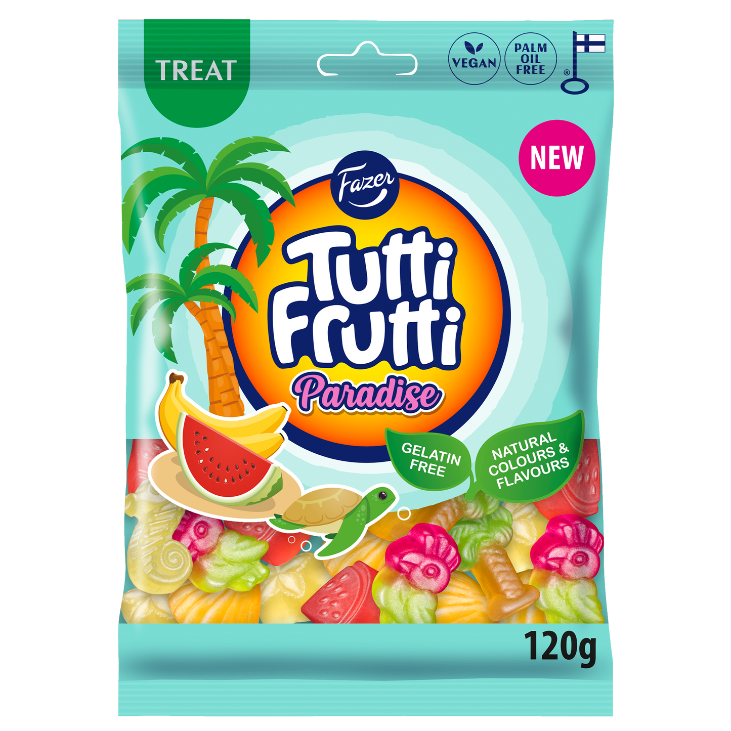 Fazer Tutti Frutti Paradise 120g