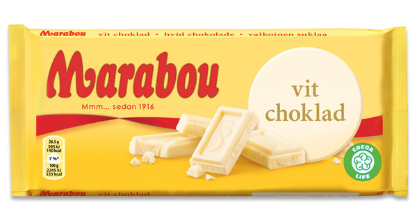 Marabou Vit Choklad 180g