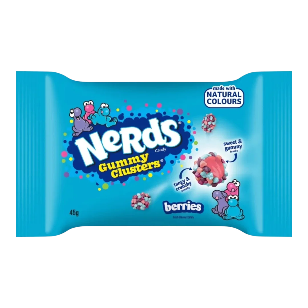 NERDS GUMMY CLUSTERS MED BÆR 85G