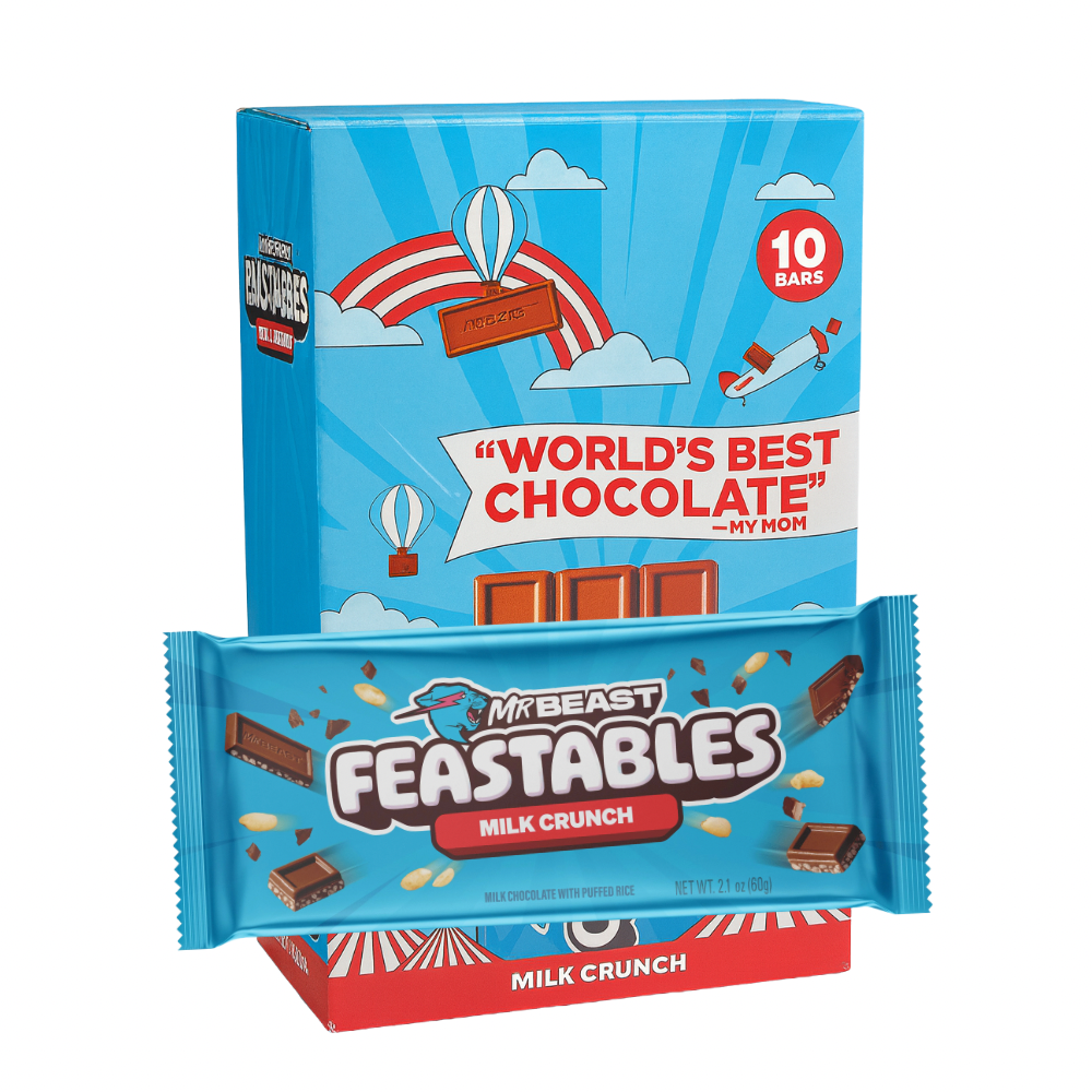 Mr Beast Feastables V2 Milk Crunch 10st x 60g
