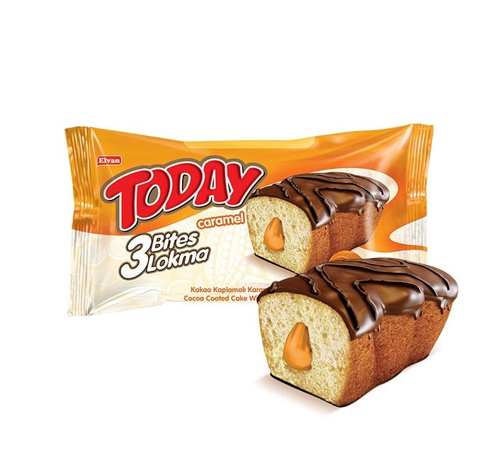 Today 3-Bites Caramel 45g