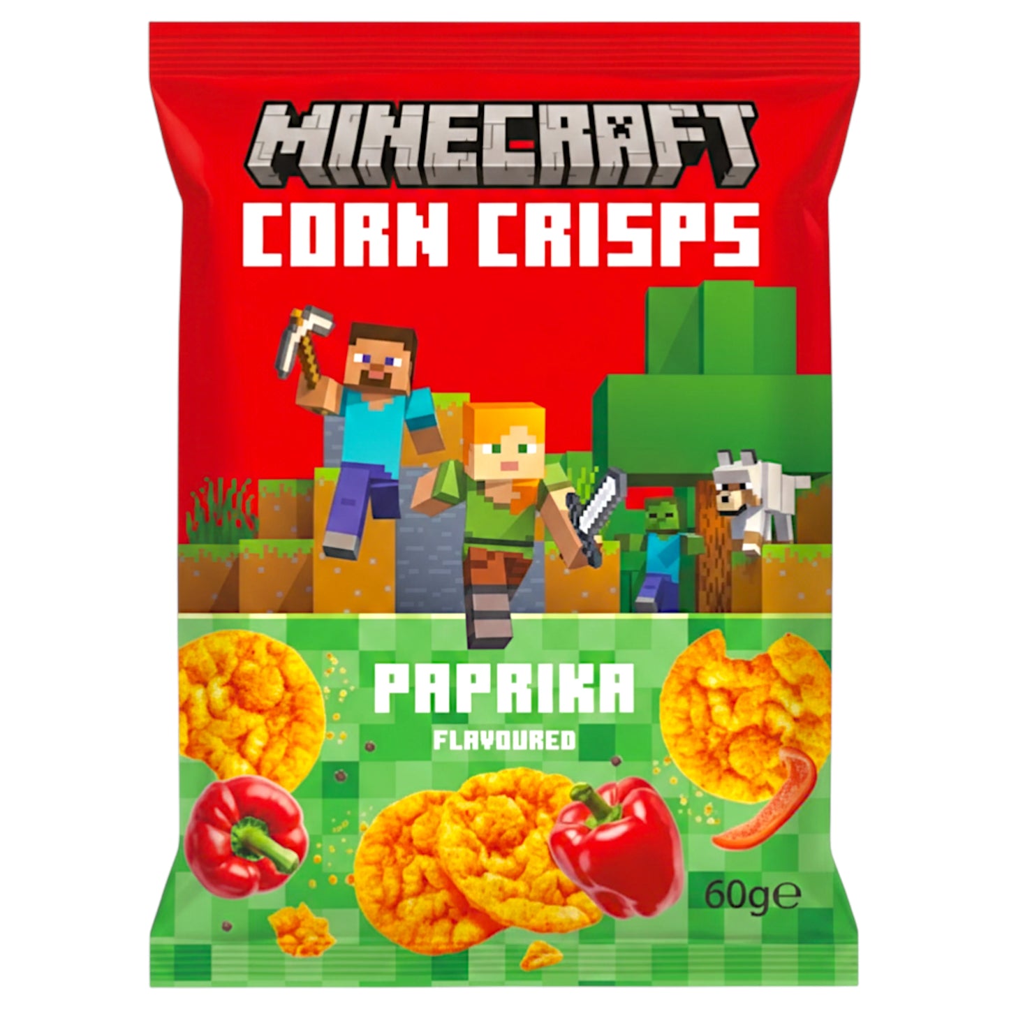 Minecraft Corn Crisps Paprika 60g