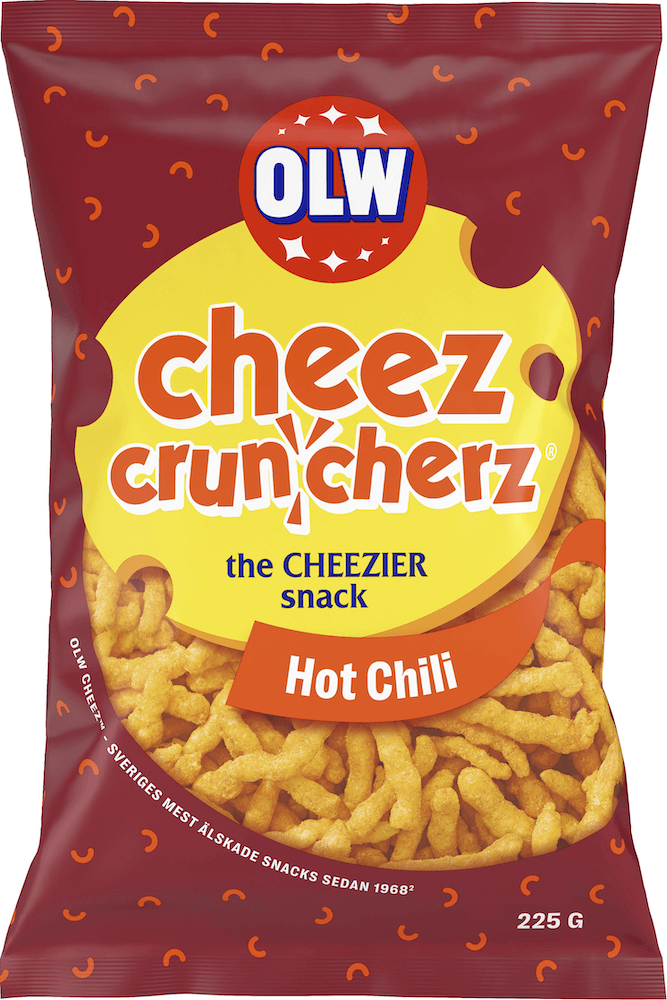 Olw Cheez Crunch Hot Chili 160G