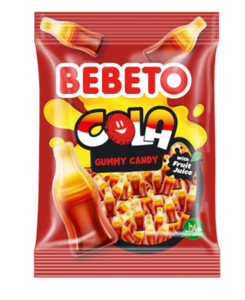 BEBETO COLA BOTTLES Storpack 12 påsar x 80 g