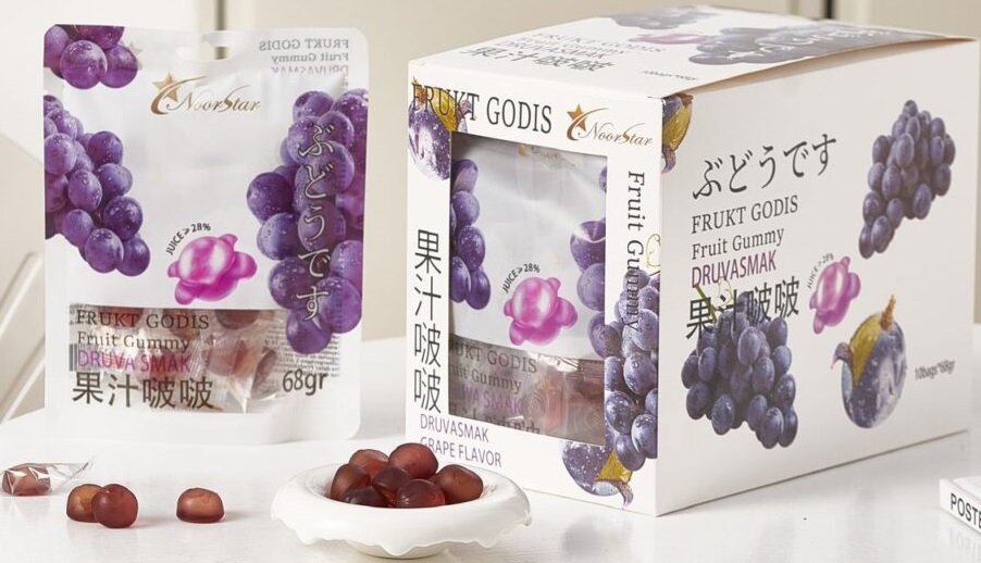 Frukt godis (grape red )68gr