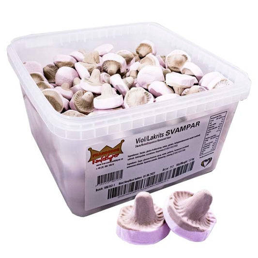 Svampar Viol/lakrits 1kg