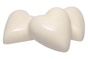 Hjerter hvite 2,4 kg