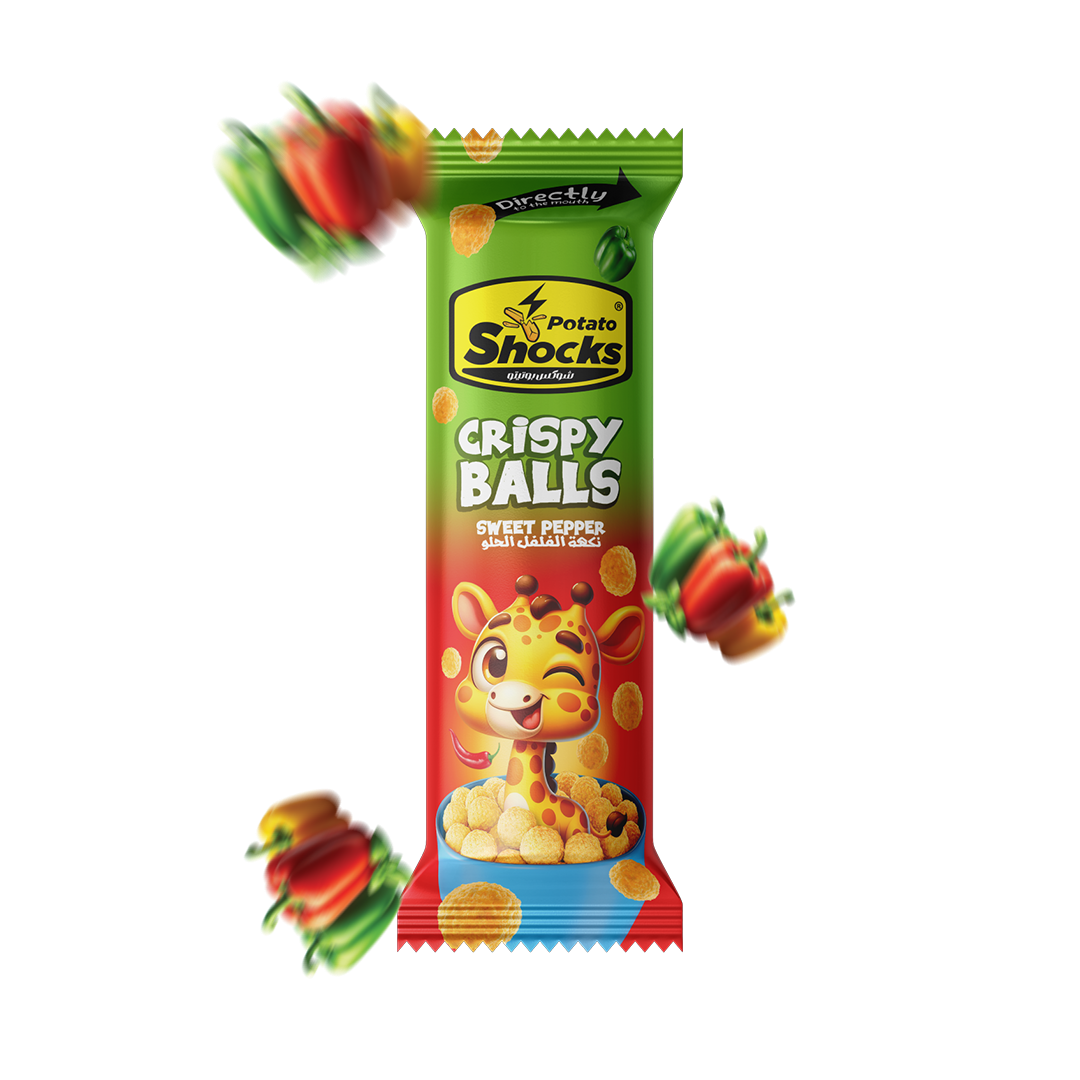 Shocks Sprø Baller Søt Paprika 20g