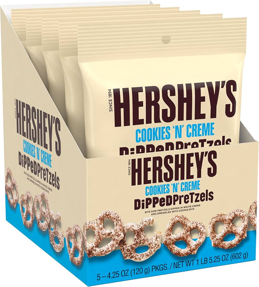 Hershey Cookies and Creme Dipped Pretzels 5stx120g