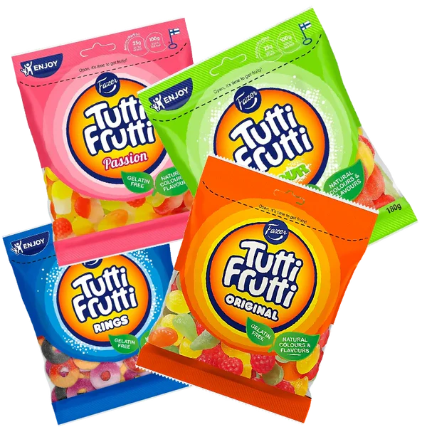 Tutti Frutti Mix-pakke (4-pakning)