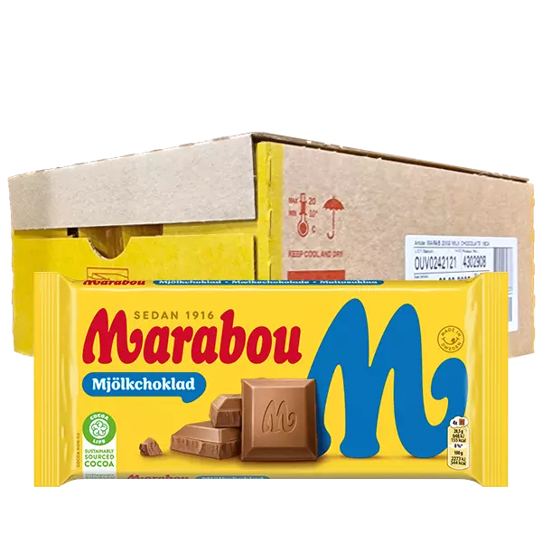 Marabou Mjölkchoklad 160g x16st