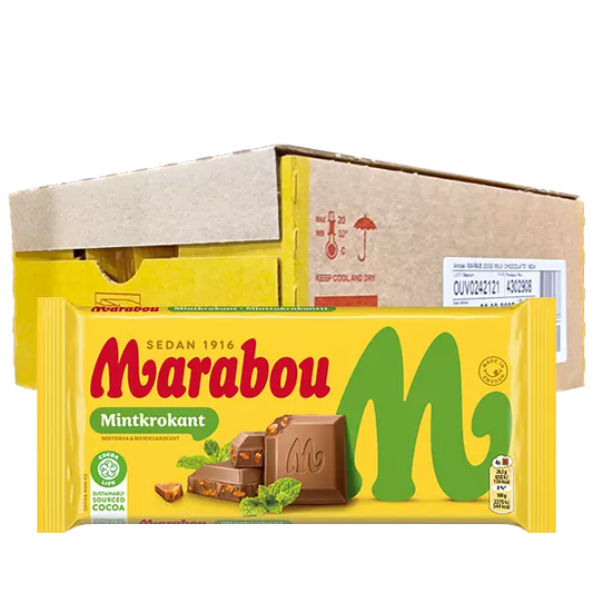 Marabou Mintkrokant 160g 15st