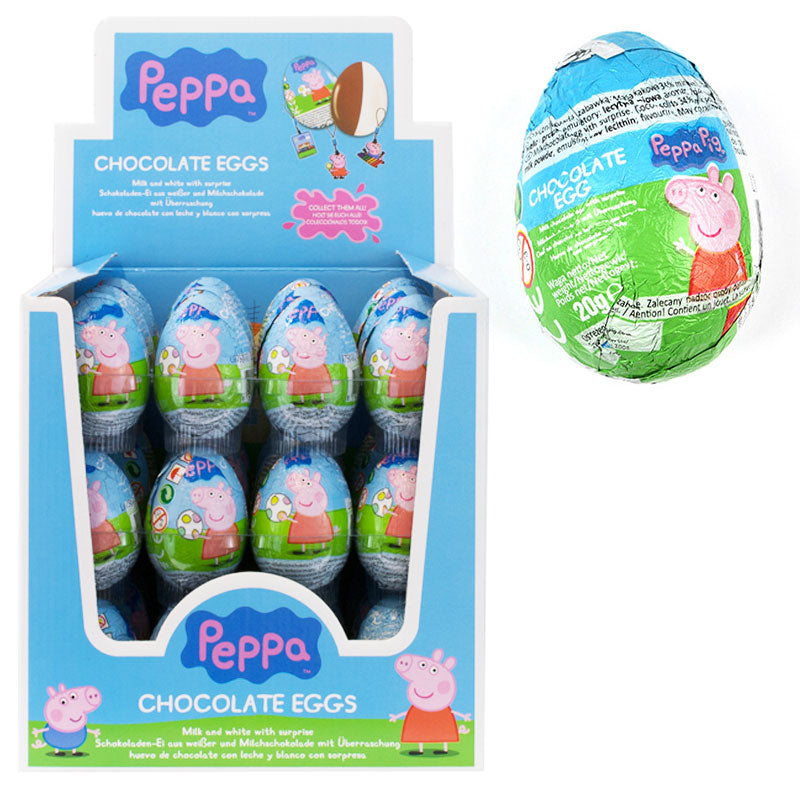 Peppa Gris overraskelsessjokoladeegg 20 g x 24 stk
