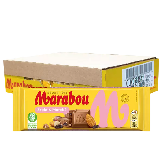 Marabou Frukt & Mandel 160g x15st