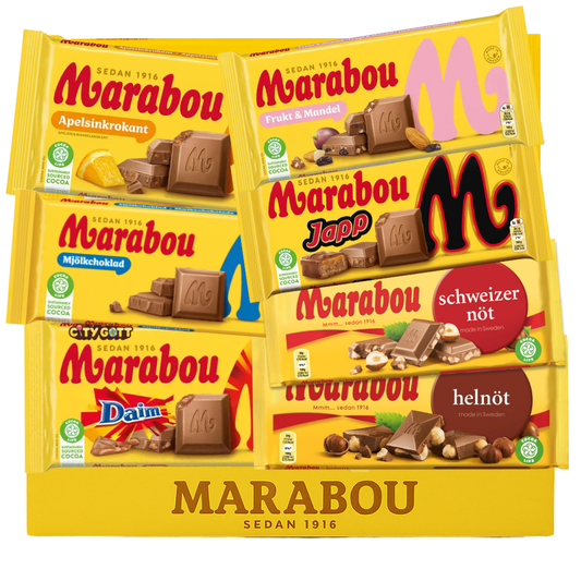Mixbox Marabou 160g x 15st