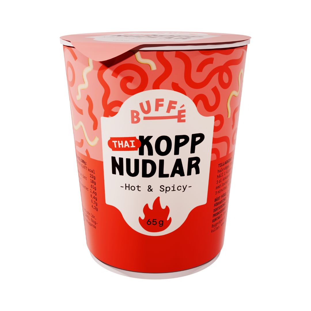 Koppnudler Hot & Spicy 65g