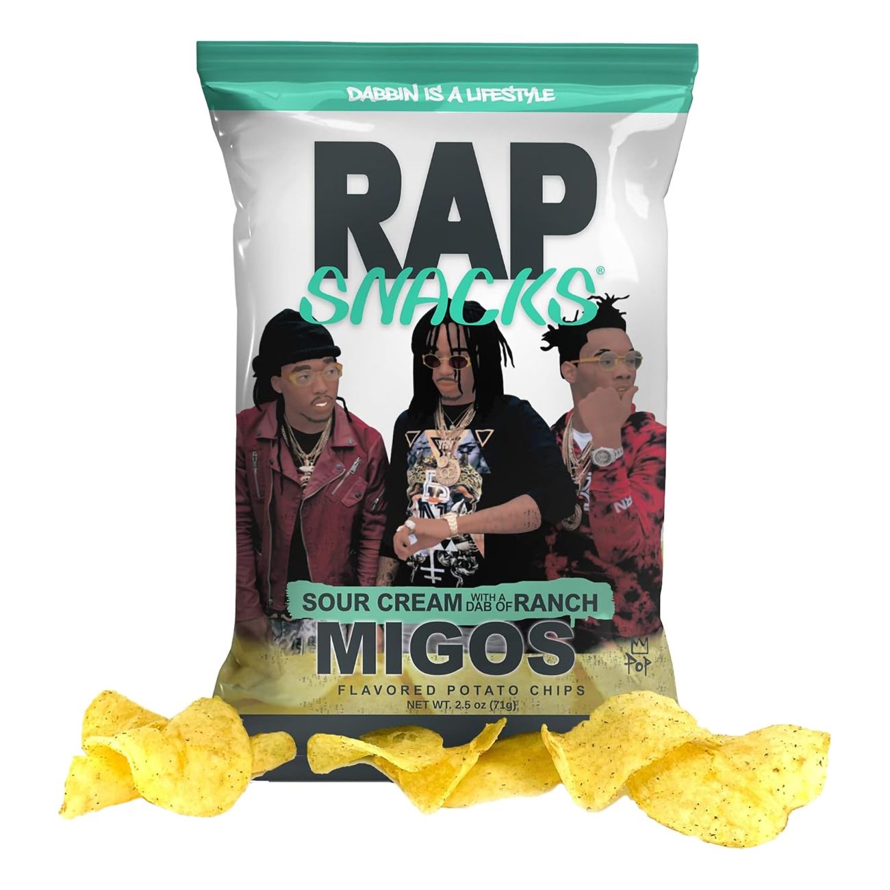 RAP Snacks Migos Rømme Med En Dæsj Ranch 71g