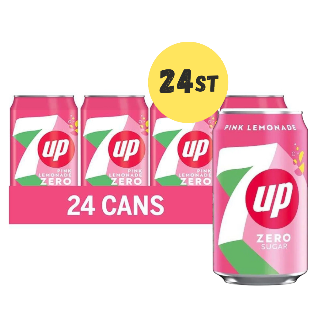 7-UP Pink Lemonade Zero 330ml x 24st