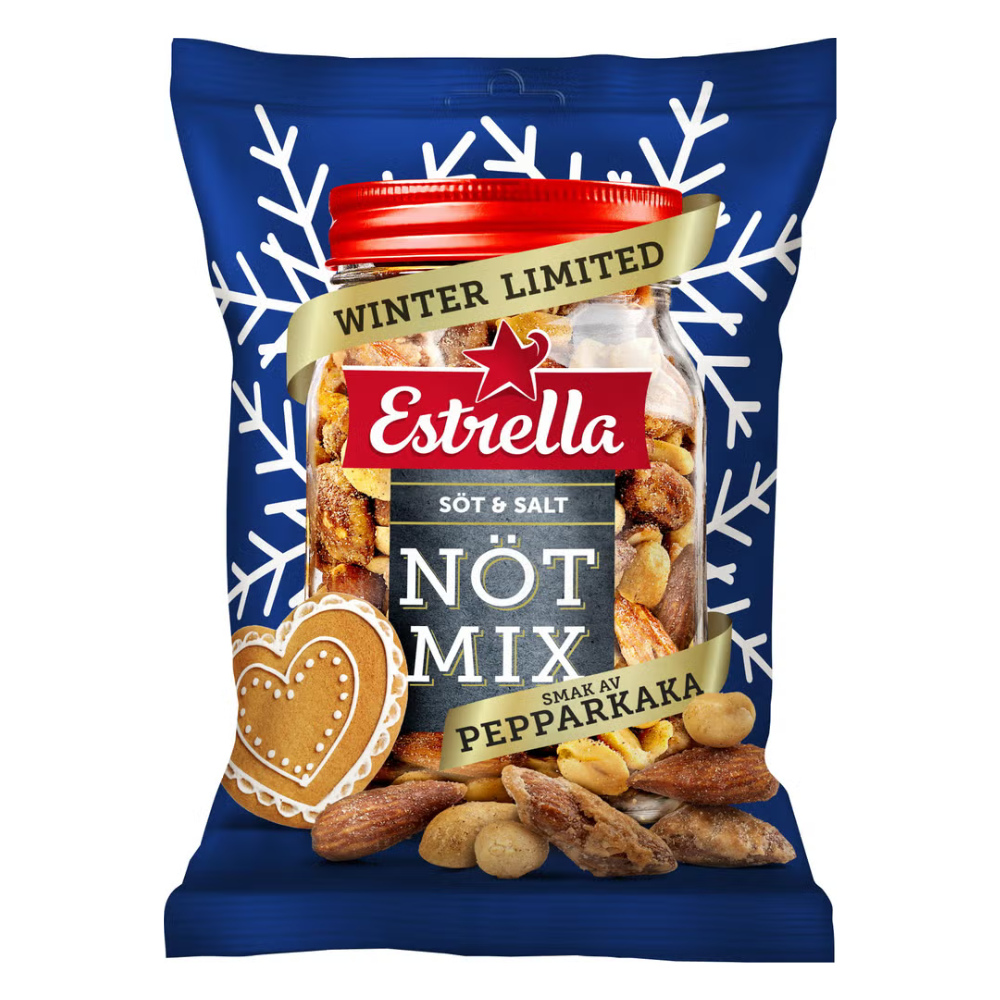 Estrella Nötmix Vinter Pepparkaka 175g