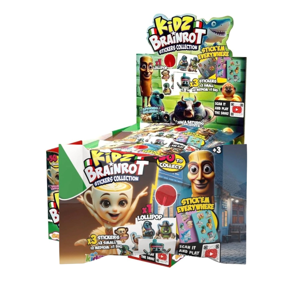 Kidz Brainrot Lollipops and Cards Collection 5.5g (1st)