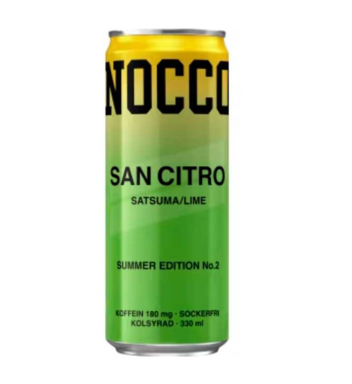 NOCCO San Citro Satsuma/lime Energidryck, Burk 33cl
