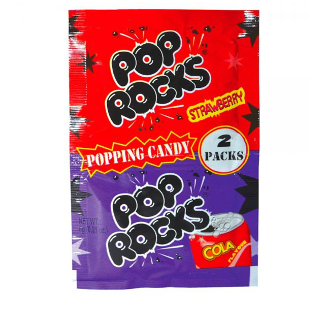 Pop Rocks Twinpack Strawb/Cola 6g x 48st