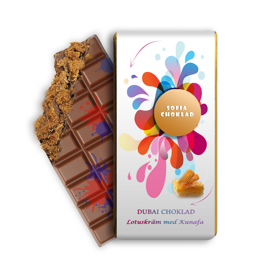 Dubai Choklad â LotuskrĂ€m med Kunafa
