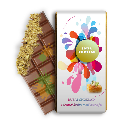 Dubai Choklad PistagekrÀm med Kunafa