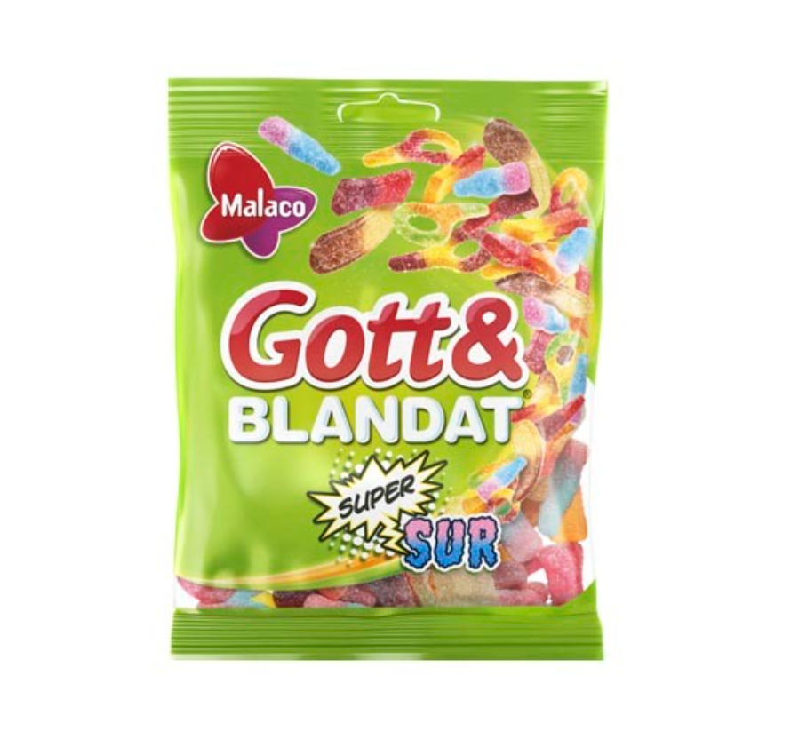 Malaco Gott & Blandat Supersur 130g