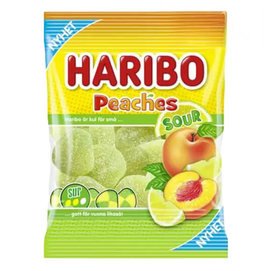 Peaches Sour 70G x 24st