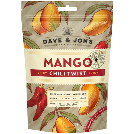 Dave & Jons Torkad Mango Chili Twist 100g