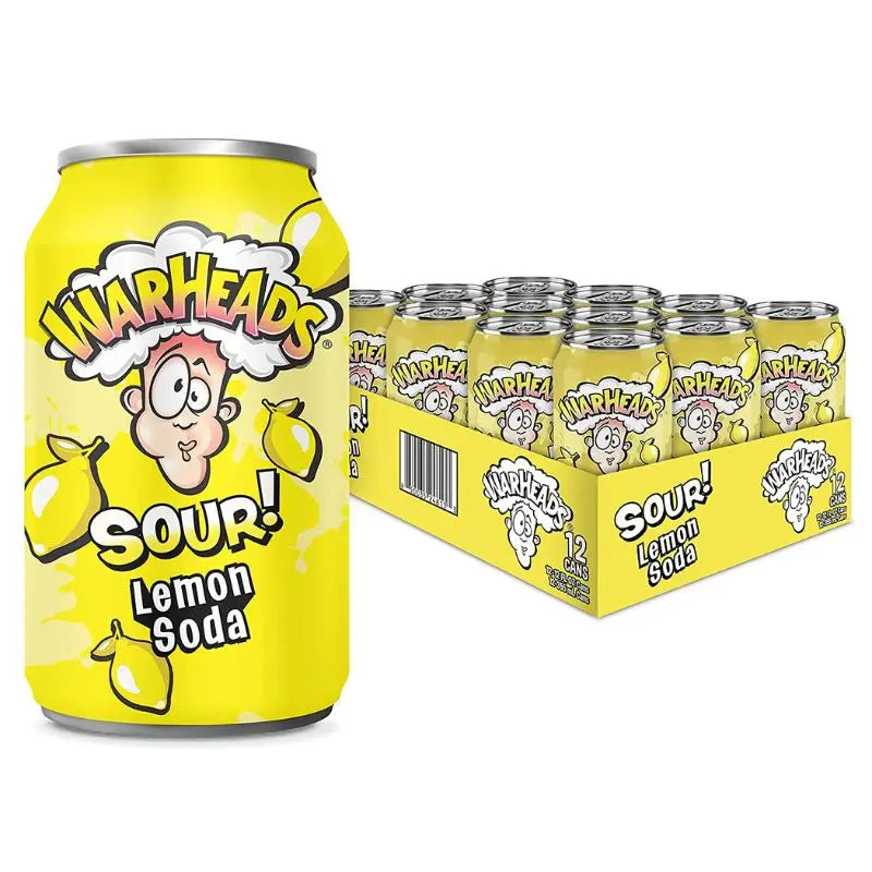 Warheads Sour Lemon Soda 355ml x 12st