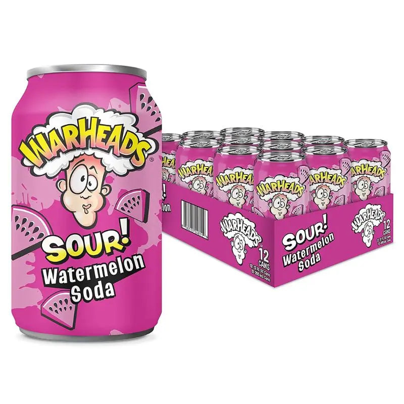 Warheads Sour Watermelon Soda 355ml x 12st