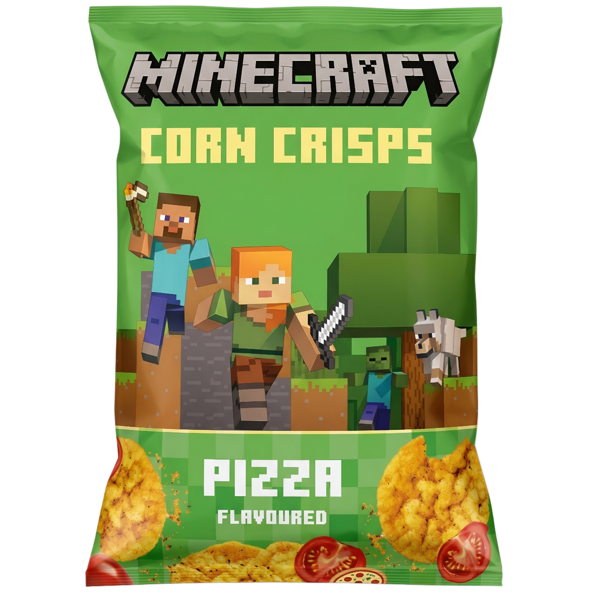 Minecraft Corn Crisps Pizza 60g