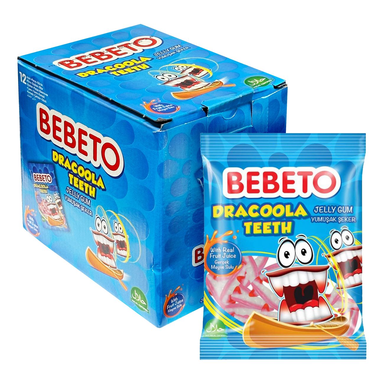 Bebeto Dracula Teeth Storpack 12 påsar x 80 g