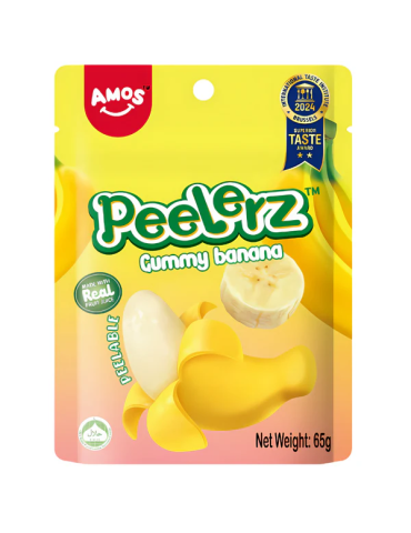 Amos Peelerz Peelable Gummy Banana 65g