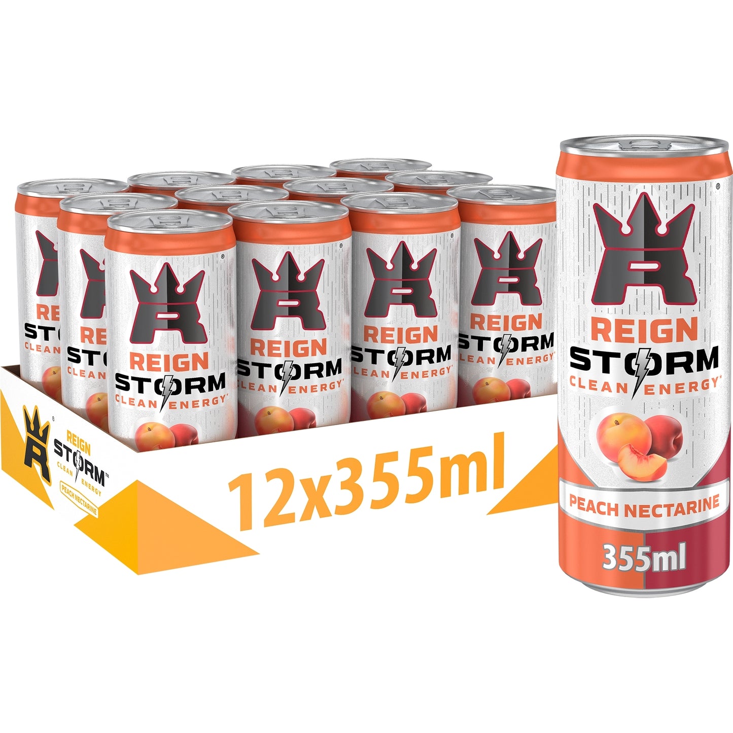 Reign Storm Energy Peach Nectarin 12stx355ml