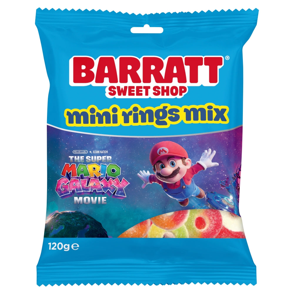 Barratt x Super Mario Galaxy Mini Rings Mix 120g
