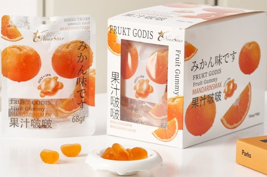 Frukt godis (Mandarin )68gr