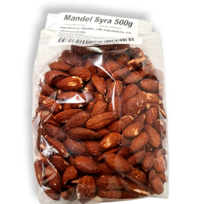 MANDEL SYRA 250G